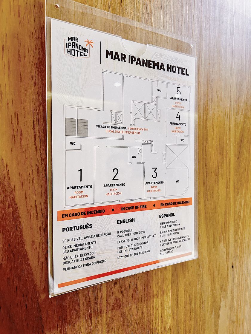 MAR-IPANEMA-HOTEL-QUARTO-Luxo-Triplo-Mapa-Incendio